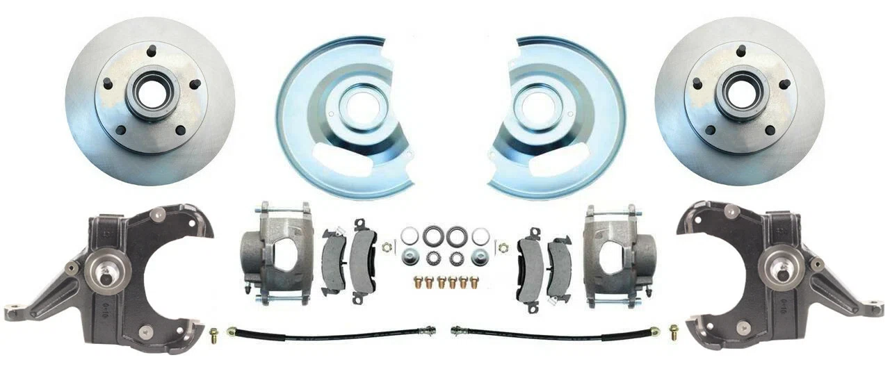 Fits 1963-1970 Chevy Truck Disc Brake Conversion Kit 2_ Drop 5 Lug DBK6370-5D